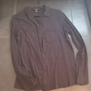 Long tall sally pure slub cotton button up shirt